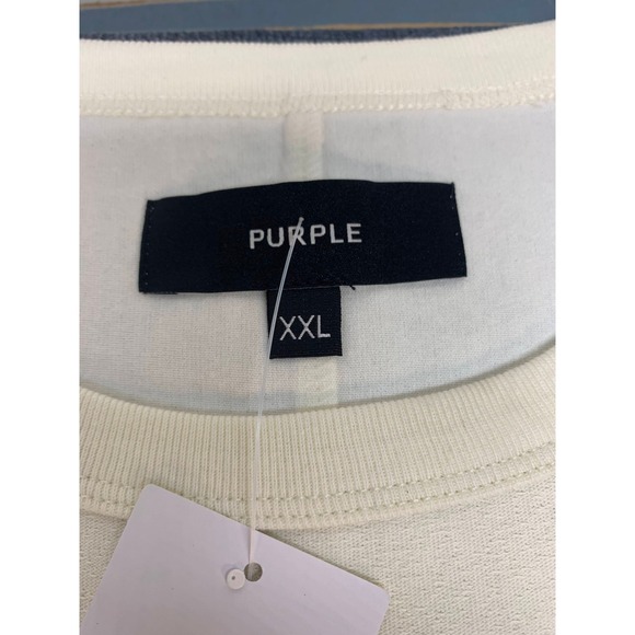 Purple Brand Mens Sleeveless Paint Splatter T-Shirt Off White XXL M1072-TWWS325 - Picture 8 of 11